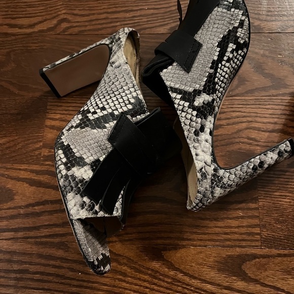 𝅺NAPOLEON snake print sandal size 10 leather made italy - Picture 5 of 7